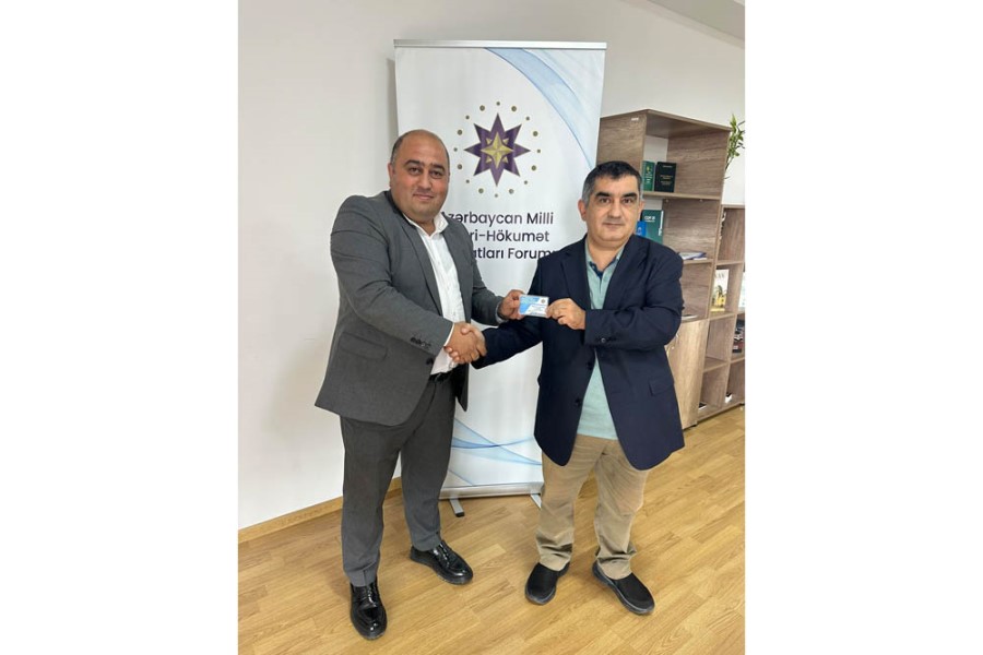 QHT Azərbaycan Milli QHT Forumunda üzvlük vəsiqəsini yenilədi