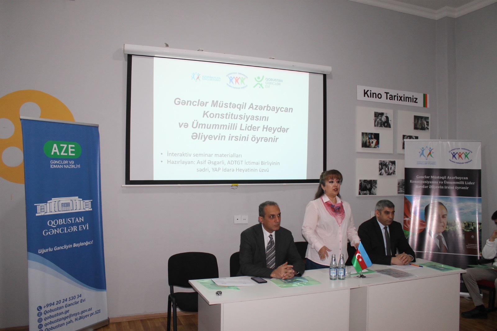 Qobustan gənclər üçün Azərbaycan Konstitusiyası və Ümummilli Lider Heydər Əliyevin irsi mövzusunda maarifləndirici seminar keçirilib