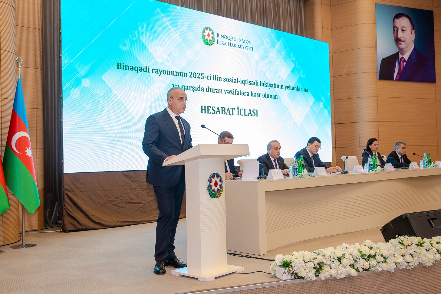 Binəqədi RİH-də 2025-ci ilin yekunlarına və qarşıda duran vəzifələrə həsr olunan hesabat iclası keçirilib