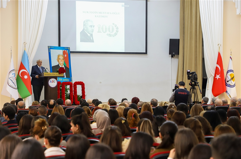 ADU-da professor Nurəddin Kazımovun 100 illik yubileyinə həsr olunan beynəlxalq konfrans keçirilib