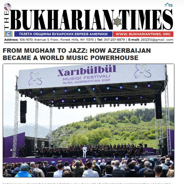 ABŞ mediasında Azərbaycan musiqisi haqqında məqalə dərc olunub