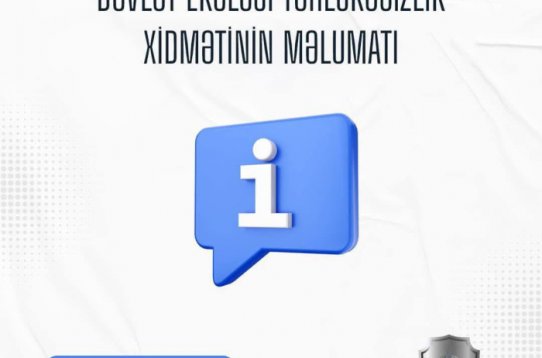 Dövlət Ekoloji Təhlükəsizlik Xidmətinin məlumatı
