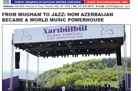 ABŞ mediasında Azərbaycan musiqisi haqqında məqalə dərc olunub